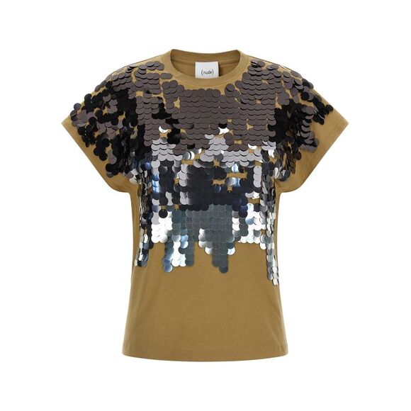 Nude Women Sequin T-Shirt